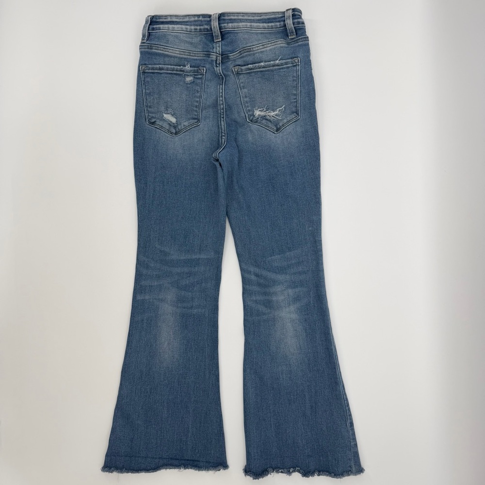 Vervet Stylish Distressed Flare Jeans - Picture 8 of 9
